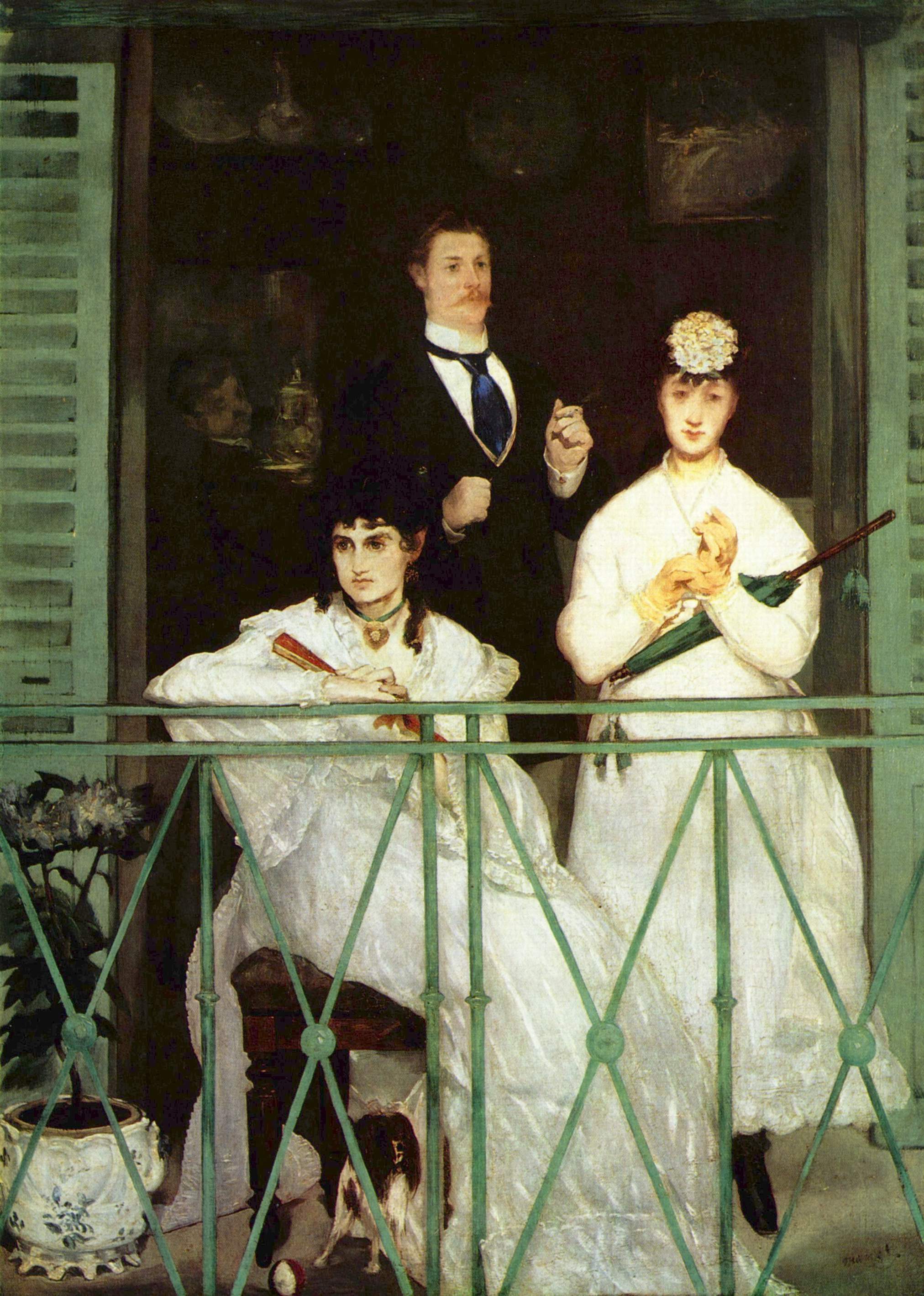 The Balcony - Edouard Manet Painting